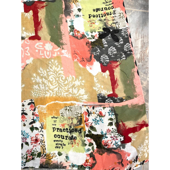 Kelly Rae Roberts "Protect Your Courage” Big Scarf 25" x 33" "protect courage - Picture 5 of 7